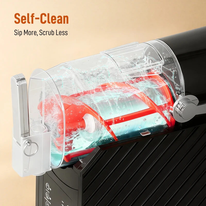 HOMCOM Slushymachine, snelle koeling, roerfunctie, 2,4 L, verlichting, zwart