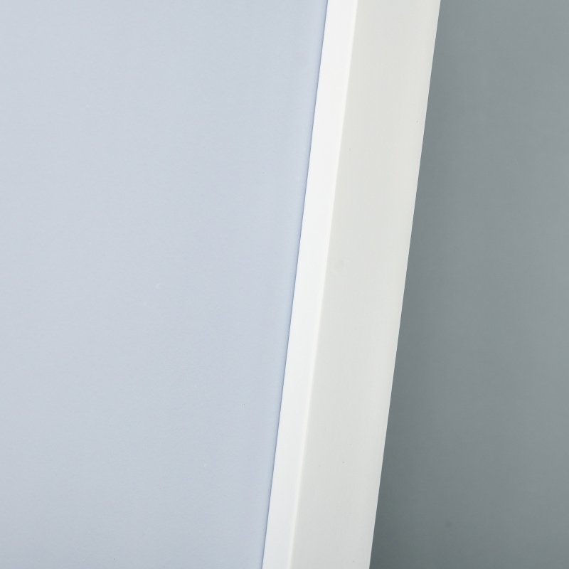 HOMCOM staande spiegel wit hout 37 cm x 43 cm x 156 cm(m-10)