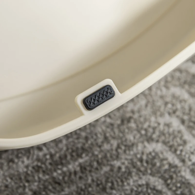 PawHut Foldable 3-Step Pet Stairs, Portable Dog Steps with Non-slip Mats for High Beds, Sofas, 49 x 38 x 38 cm, Cream