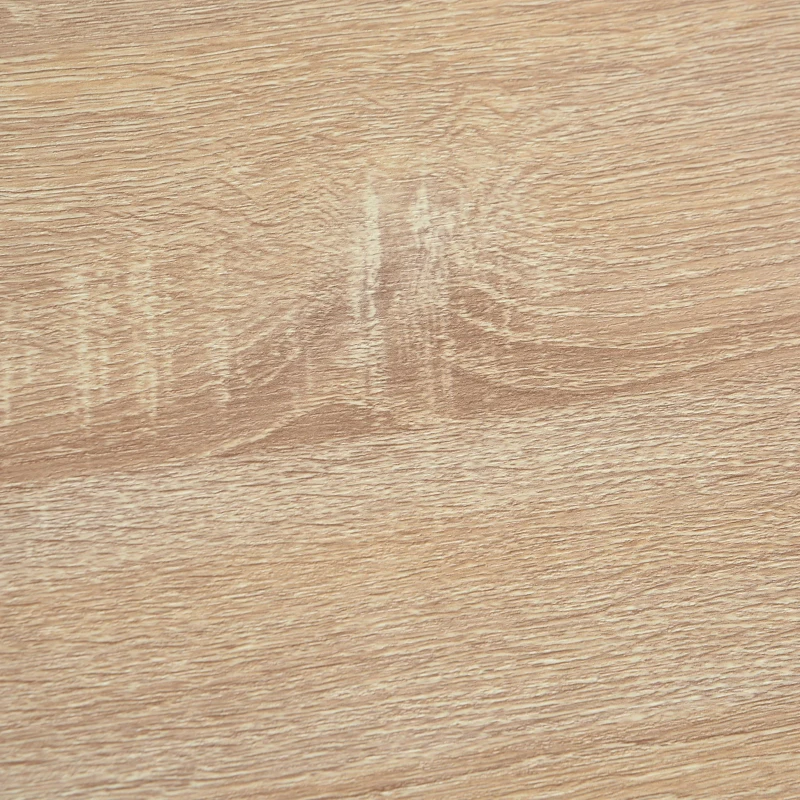 HOMCOM Căruț de servire căruță de bucătărie pe roți 2 tavane detașabile, sertar, raft stejar deschis lemn de pin alb