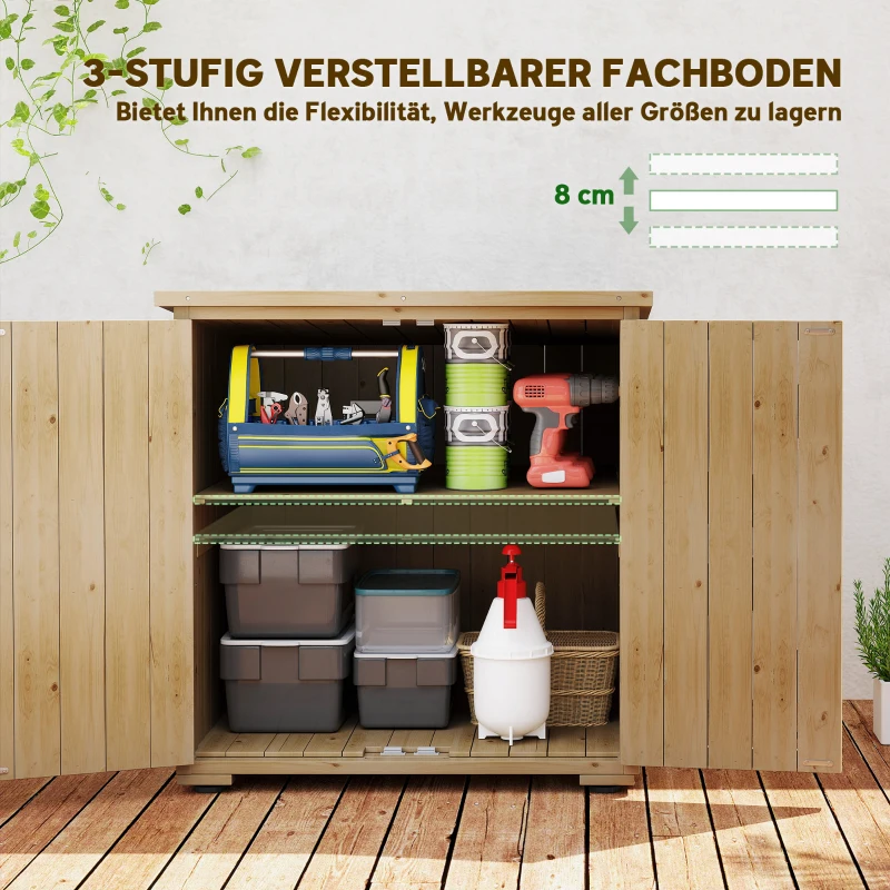 Outsunny Outdoor Aufbewahrungsbox Gartenbox Kissenbox, wetterbeständig, Asphaltdach, 77,5 cm x 88 cm x 90 cm, Dunkelgrau(m-4)
