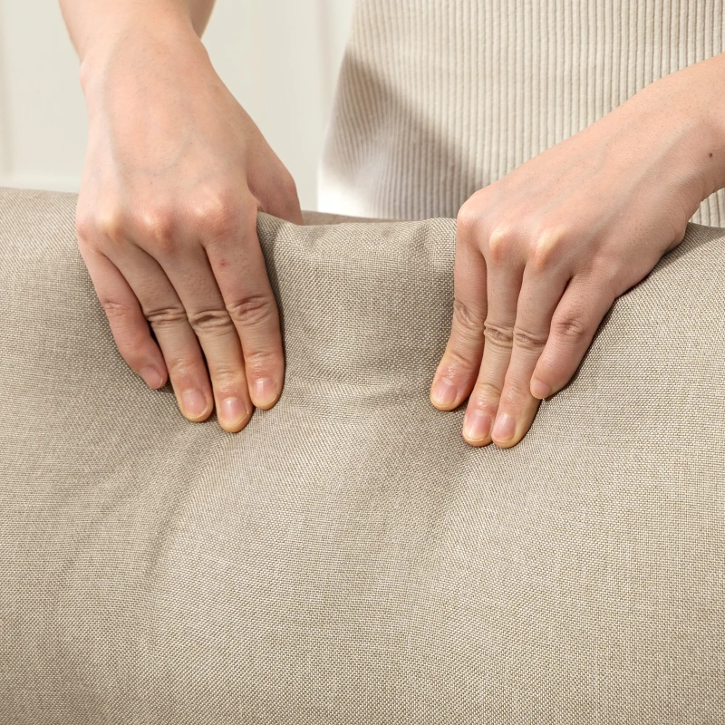 HOMCOM Poltrona Relax Reclinável até 155° Poltrona Reclinável Manual para Pessoas com Altura Inferior 195 cm 67x87x98 cm Bege