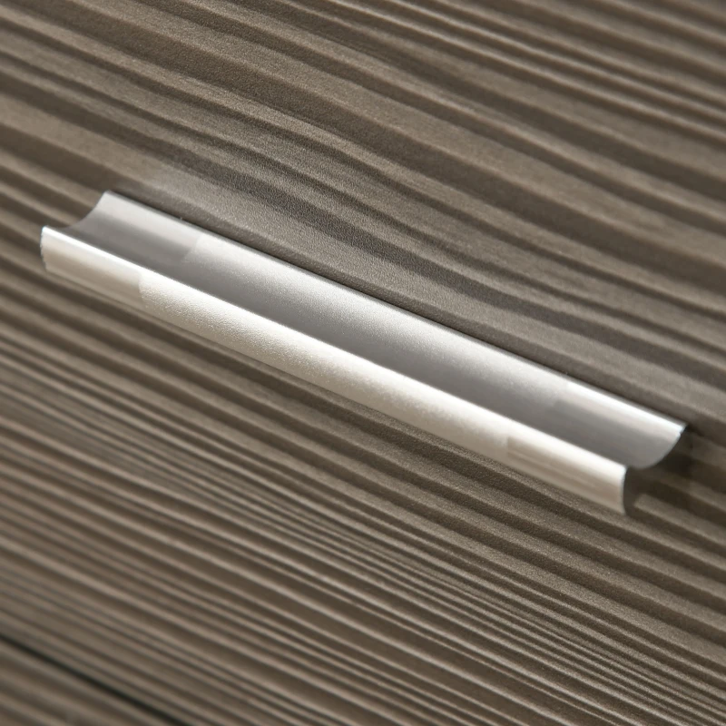 HOMCOM Cómoda com 4 Gavetas Moderna para Dormitório Corredor Sala de Estar 76x35x72 cm Cinzento e Branco