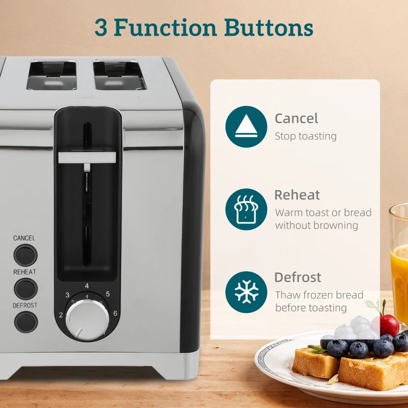 HOMCOM Retro Toaster and Kettle Set - Black