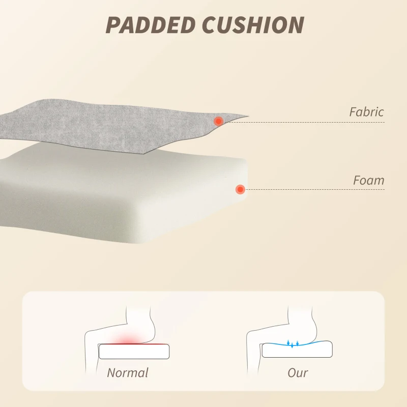 HOMCOM Scaun de Birou cu Masaj și Încălzitor cu Suport pentru Picioare Gri