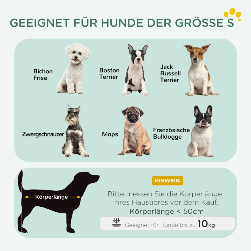PawHut Hundekäfig klappbar Hundebox mit 2 Türen, Transportkäfig mit ausziehbare Bodenschale Kissen 75 x 48,5 x 53 cm Schwarz