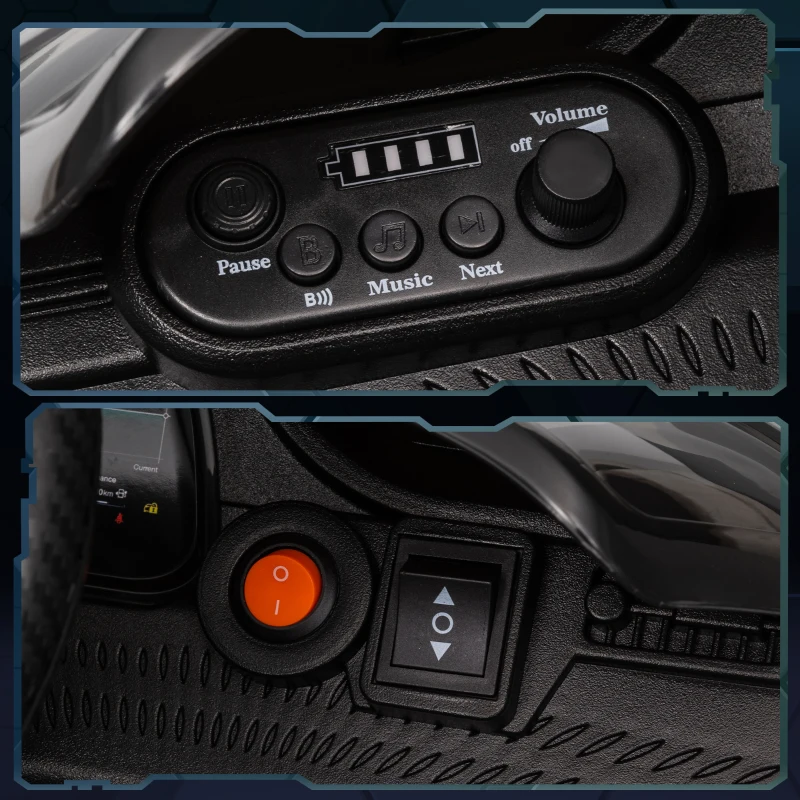 AIYAPLAY Voiture électrique pour enfants sous licence Maserati Gran Turismo Folgore, 12V avec télécommande, de 3 à 5 ans, gris