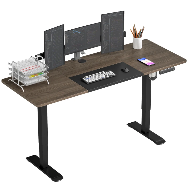 Vinsetto 72-116cm Adjustable Electric Standing Desk, with LED Display - Black