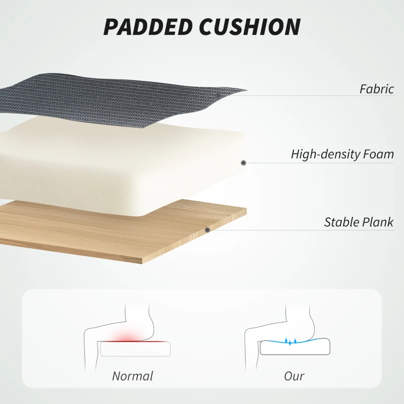 HOMCOM Mesh Back Office Chair, with Lumbar Support - Charcoal Grey