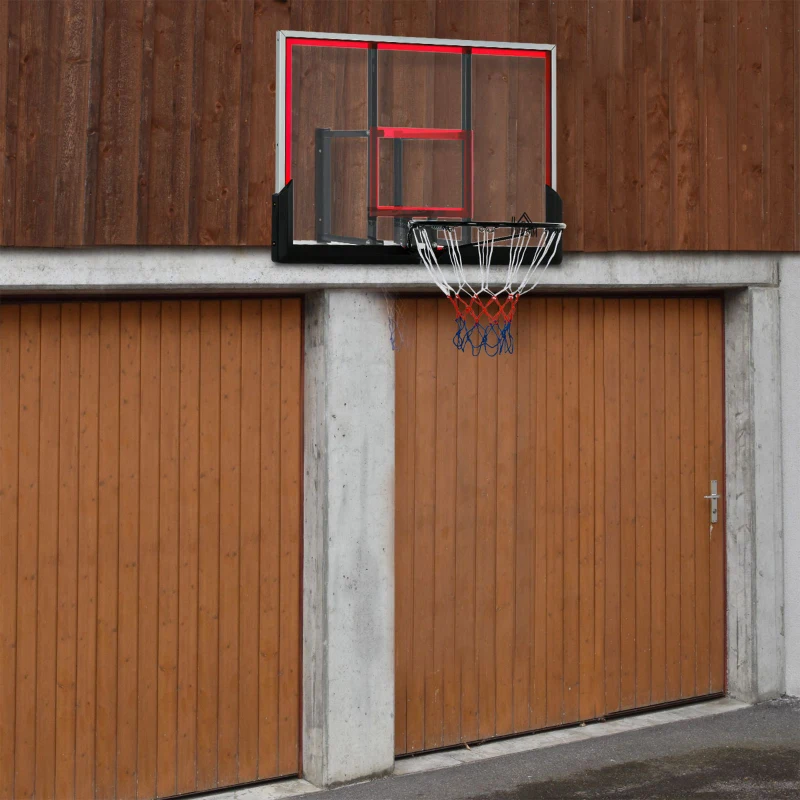 HOMCOM Panier de basketball mural avec panier spécial - 102 x 76 x 110 cm - intérieur extérieur