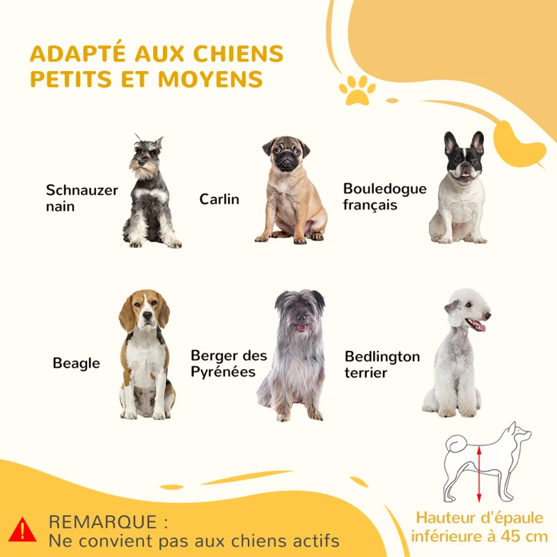 PawHut Barrière de sécurité pour chien extensible longueur réglable 104-183 x 36 x 69 cm pin bois naturel