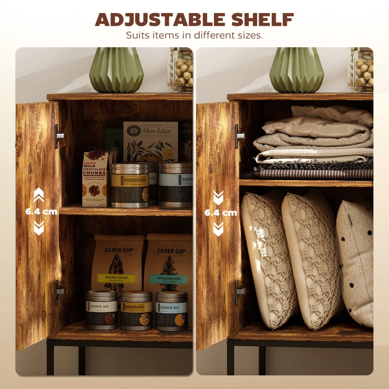 HOMCOM Modern Rustic Brown Sideboard