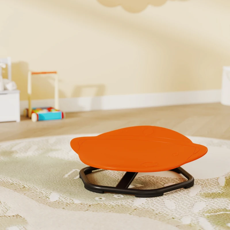 AIYAPLAY Planet-Shaped-kids Swivel Chair, Sensory Spinning Chair for Balance, Coordination Training, Orange
