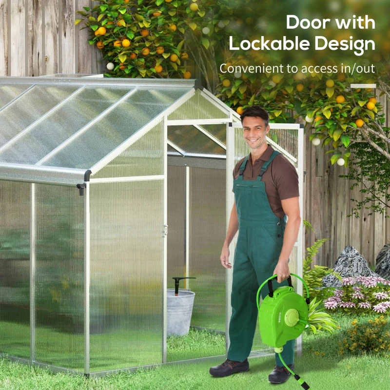 Outsunny 10 x 6ft Aluminium Frame Walk-In Greenhouse
