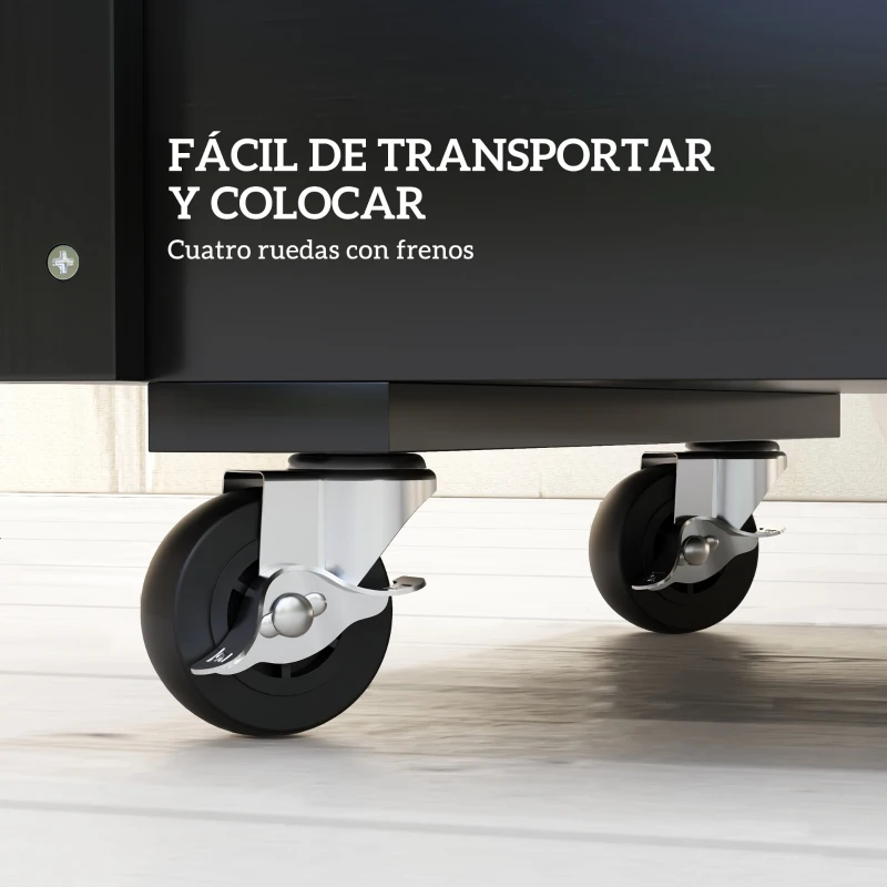 Outsunny Jardinera de Madera de Exterior con Orificios de Drenaje y Tela no Tejida para Flores Plantas 89x48x47 cm Negro