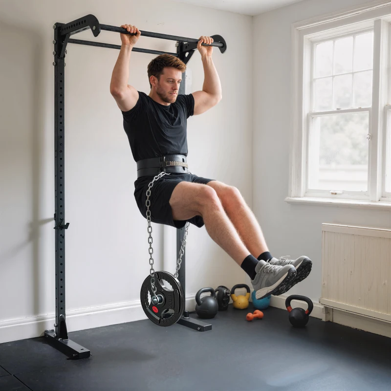 SPORTNOW Olympic Weight Plate, 2"/5cm Weight Disc with Tri-Grips, 20kg Dumbbell Plate for Weightlifting and Strength Training Home Gym Fitness Workout, Black