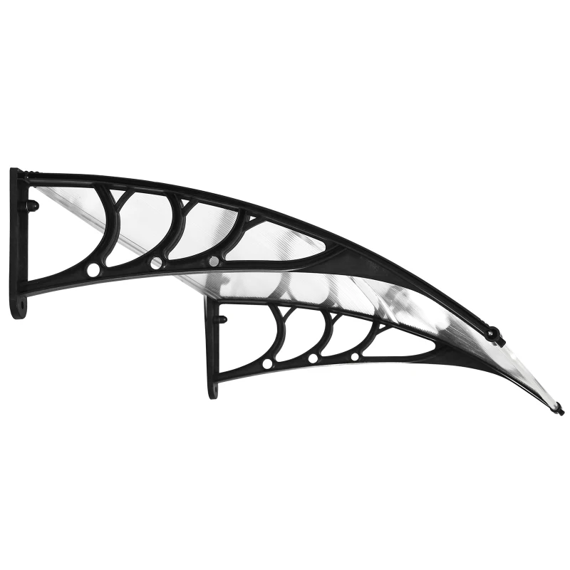 Outsunny Copertina 100×80 cm – Policarbonat Anti-UV pentru Usi si Ferestre(m-10)