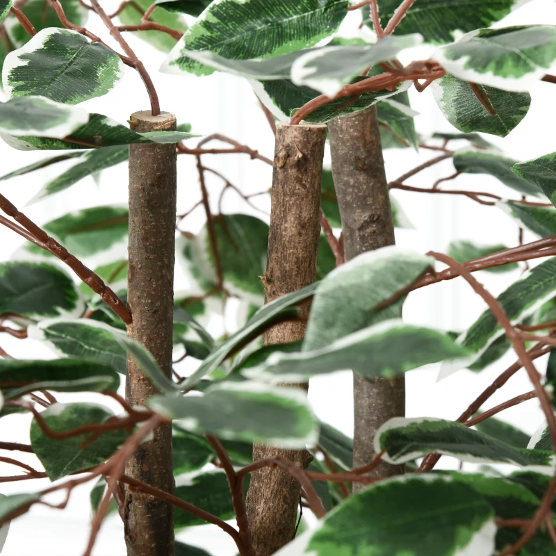 Outsunny Artificial Plant in Pot, Fake Plant for Home Indoor Decor, 160cm, Green