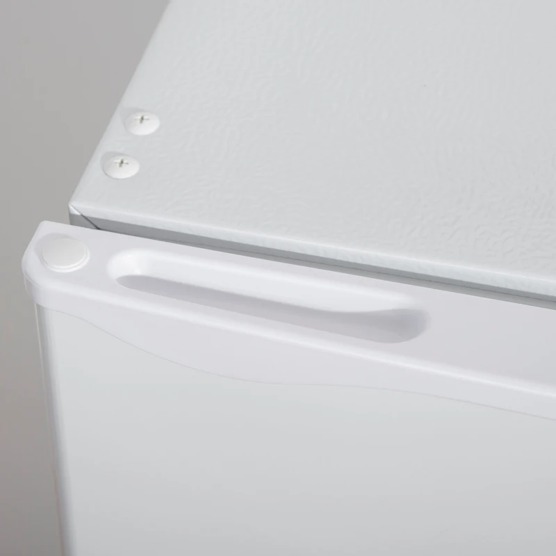 HOMCOM Mini-koelkast, 91 liter capaciteit, vriesvak, verstelbare schappen, stille werking, compacte afmetingen, kunststof, staal, wit(m-10)