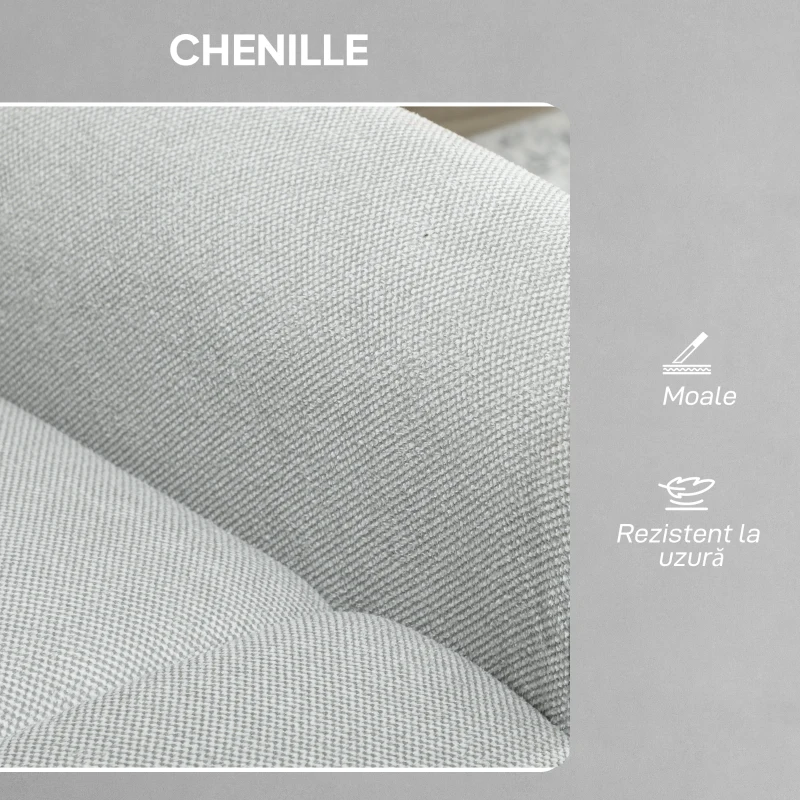 HOMCOM Fotoliu Reclinabil cu Masaj și Încălzire în Cinilă Gri