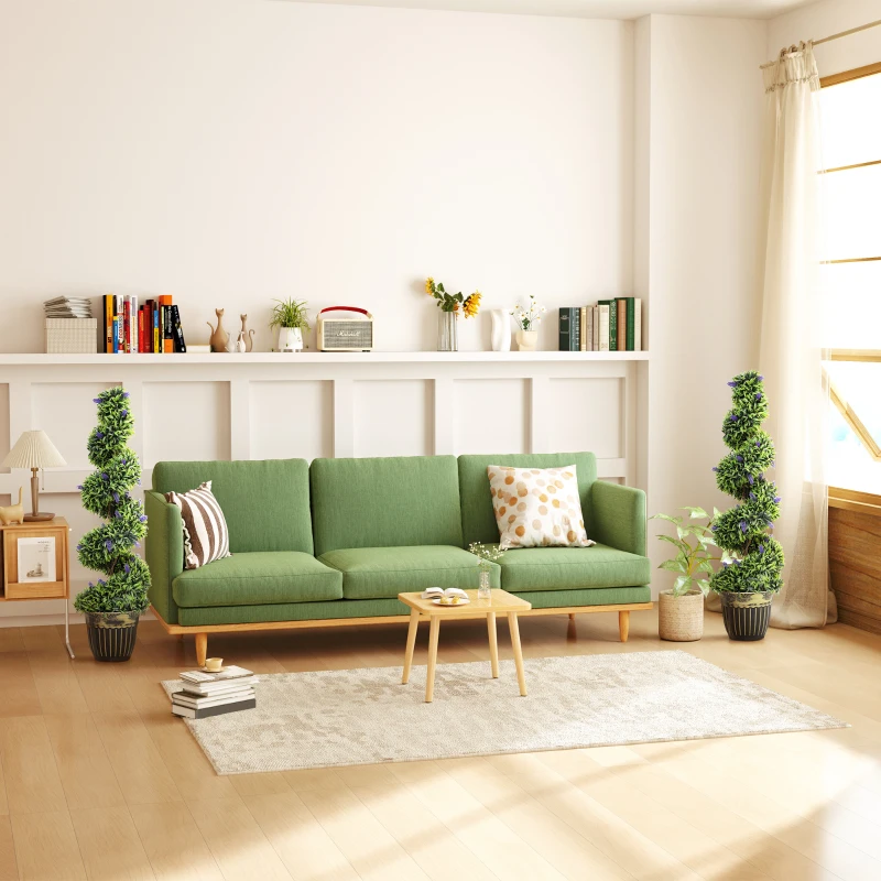 HOMCOM Set of Two 115cm Artificial Lavender Trees