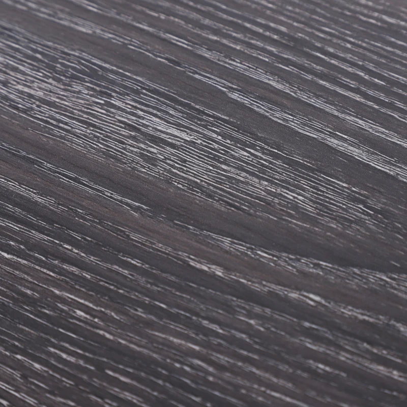 HOMCOM Mesa Consola Mesa de Apoio Design Industrial 106x23,2x76 cm Prateleira Aço Preto Painéis de Partículas Madeira Cinza