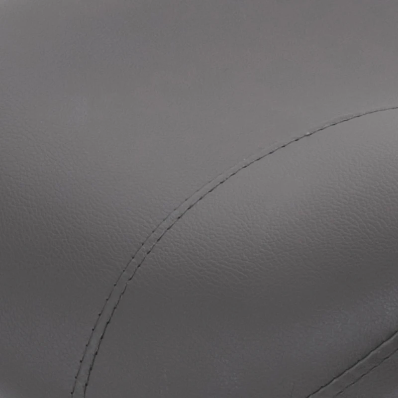 HOMCOM Rolstoel met zadelformaat zitting, in hoogte verstelbaar, 360° draaibaar, Kunstleer, donkergrijs, 53 x 52 x 49-61 cm(m-7)