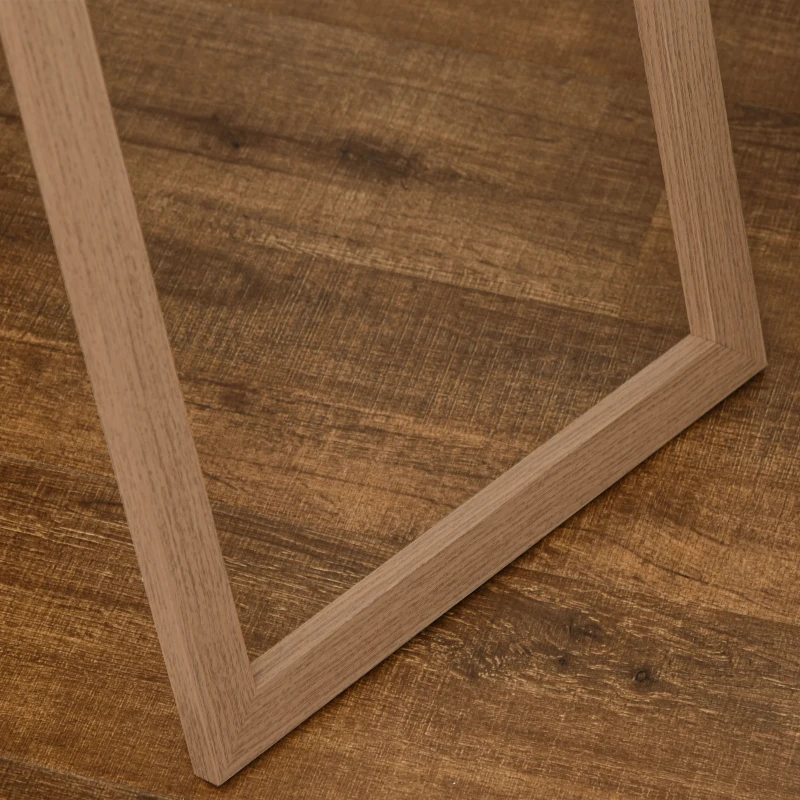 HOMCOM Miroir rectangulaire sur pied miroir de sol pour vestiaire salon salle de bain couloir 40 x 35 x 147 cm naturel