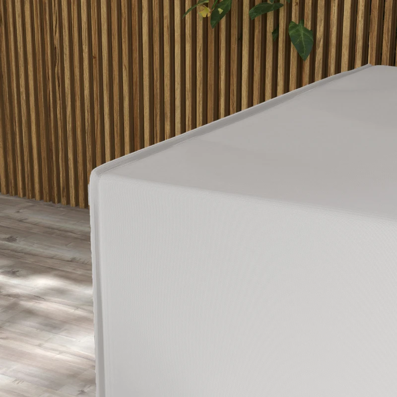 Outsunny Copertura protettiva per mobili da giardino Invernale Impermeabile Anti-UV Telo 600D Oxford 210 x 140 x 80 cm Grigio
