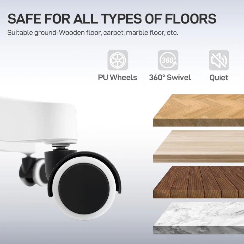 HOMCOM Scaun de Birou Ergonomic și Respirabil cu Suport Lombar Dinamic 4D, 64.5x62.5x112-122 cm, Multicolor