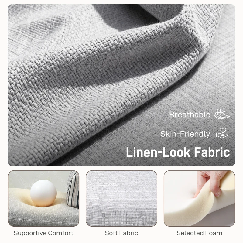 HOMCOM Futon Sofa Bed 1 Person Sleeper Foldable Portable Pillow Lounge Couch Furniture