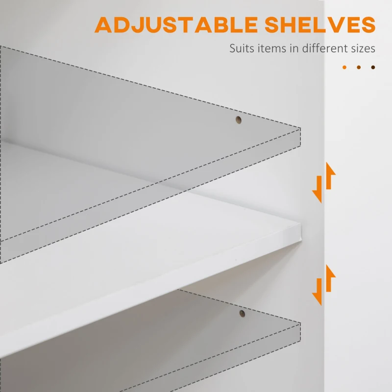 Homcom Carut Bucatarie 109×40×89 cm – Blat Lemn, Roti & Spatiu Depozitare