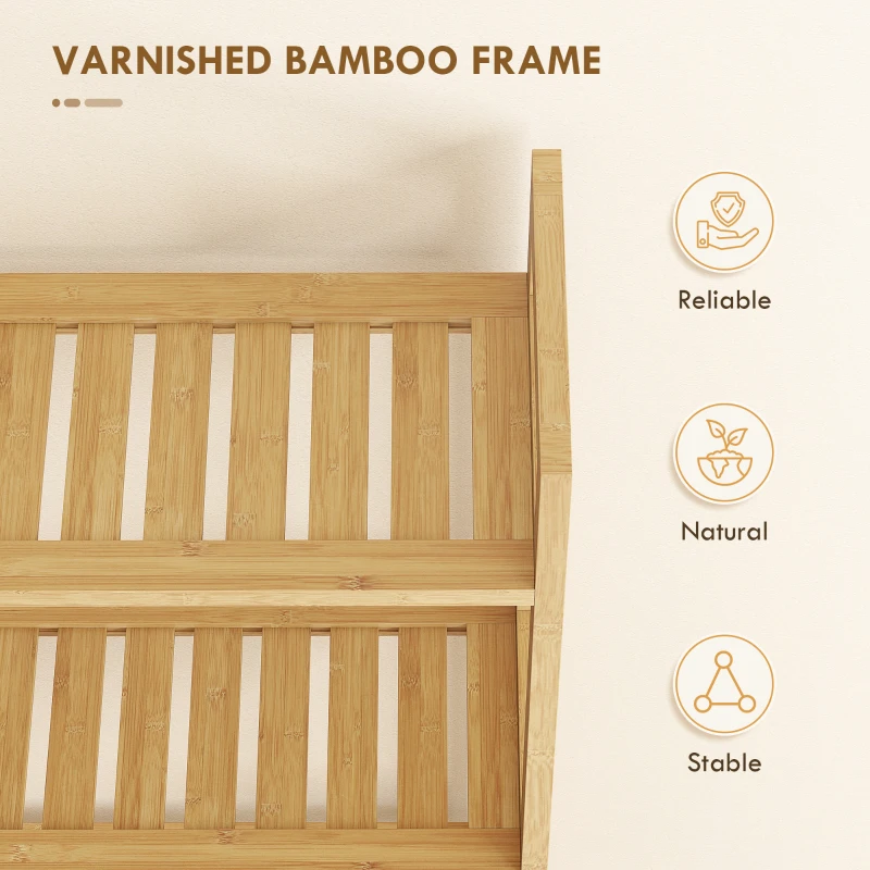 kleankin Raft din bambus pentru depozitare deasupra toaletei, Org