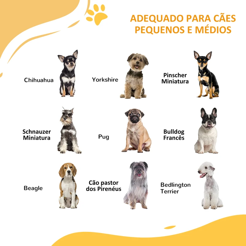 PawHut Barreira de Segurança para Cães 74-80 cm Porta de Segurança para Animais com Montagem a Pressão e Duplo Bloqueio Branco