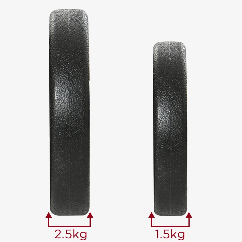 HOMCOM Set 2 Gantere Greutăți de 25 kg Total cu 12 Discuri din Oțel și Plastic, 43x18x7,5 cm, Negru