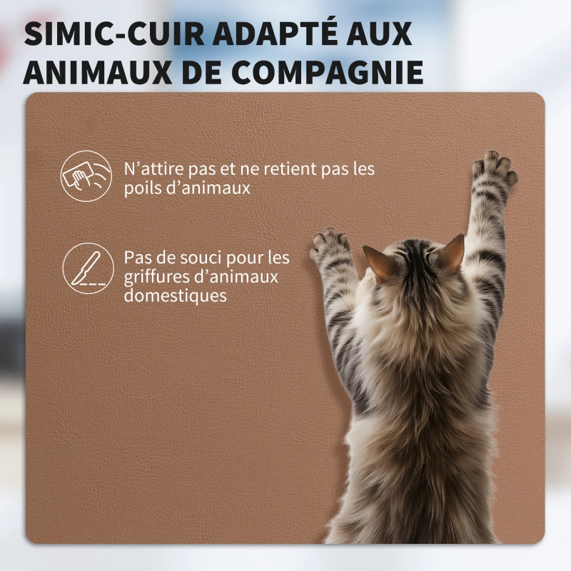 HOMCOM Chaise bureau ergonomique, fauteuil de bureau avec dossier inclinable, hauteur réglable, 65x67x111-119cm, marron