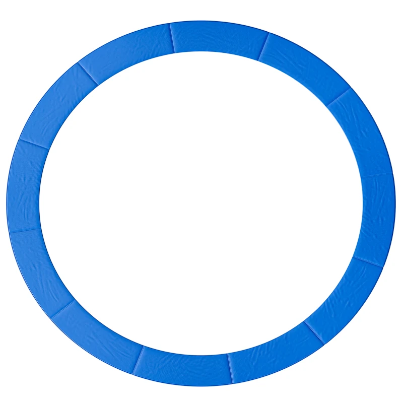 HOMCOM Cubierta de Protección Acolchada para Cama Elástica Borde de Seguridad para Trampolines con Diámetro Ø366 cm Azul