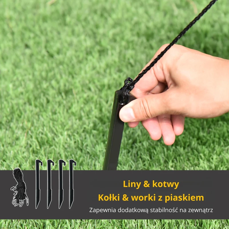 HOMCOM Dekoracja świąteczna Mikołaj z oświetleniem LED