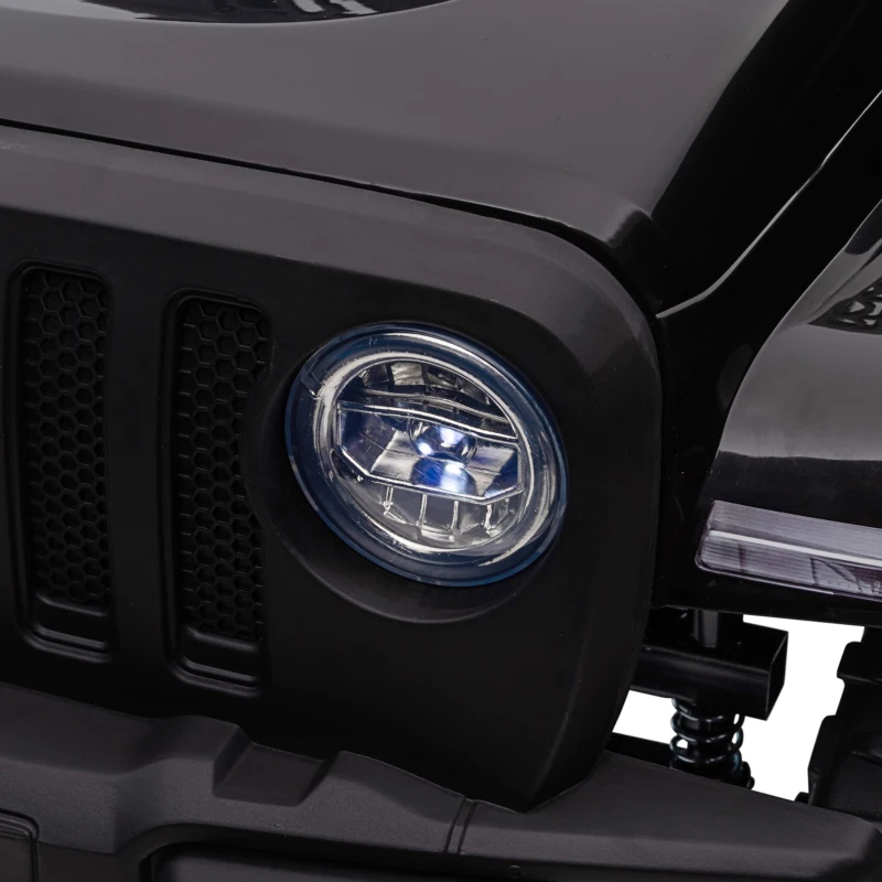 HOMCOM Coche Eléctrico para Niños de +3 Años Vehículo Todoterreno de Batería 12V con Control Remoto 100x65x72 cm Negro