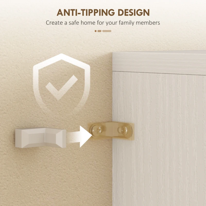 HOMCOM Buffet alto para cozinha, armário de cozinha, 4 portas sendo 2 em vidro, gavetas, prateleiras ajustáveis, 60x35x180cm, branco