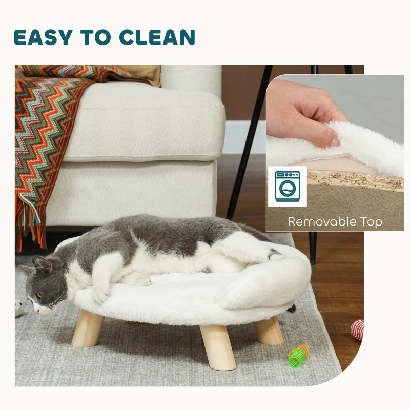 PawHut Łóżko dla psa z odpinanym pokrowcem