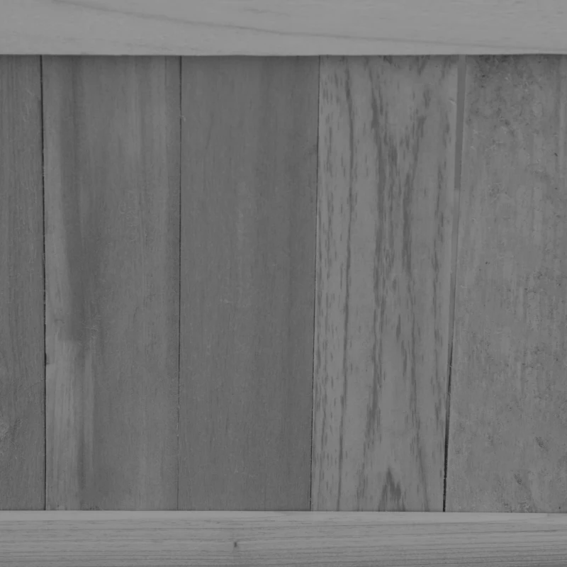 Outsunny Jardinera de Madera Plegable Jardinera Elevada para Cultivos Verduras Flores en Patio Balcón Terraza 70x30x25 cm Gris