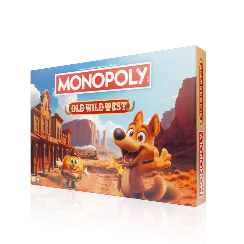 Monopoly Old Wild West, Gioco di Società per 2-6 Persone da 8+ anni, Edizione Italiana