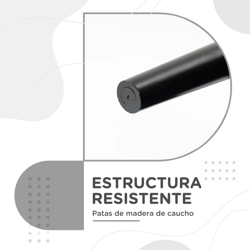 HOMCOM Banco Pie de Cama Tapizado en Lino Sintético con Patas de Madera Reposabrazos y Asiento Acolchado Gris Oscuro