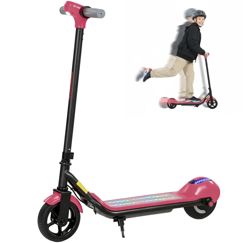 SPORTNOW Electric Scooter for Kids, with LED Display, Pink