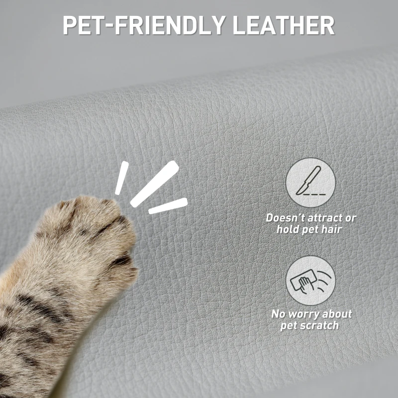 HOMCOM 155° Reclining Faux Leather Swivel Office Chair -Black