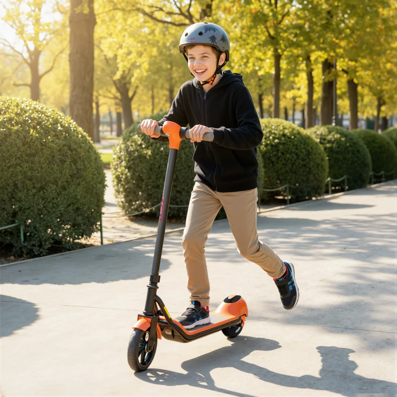 SPORTNOW Electric Scooter for Kids, with LED Display, Green