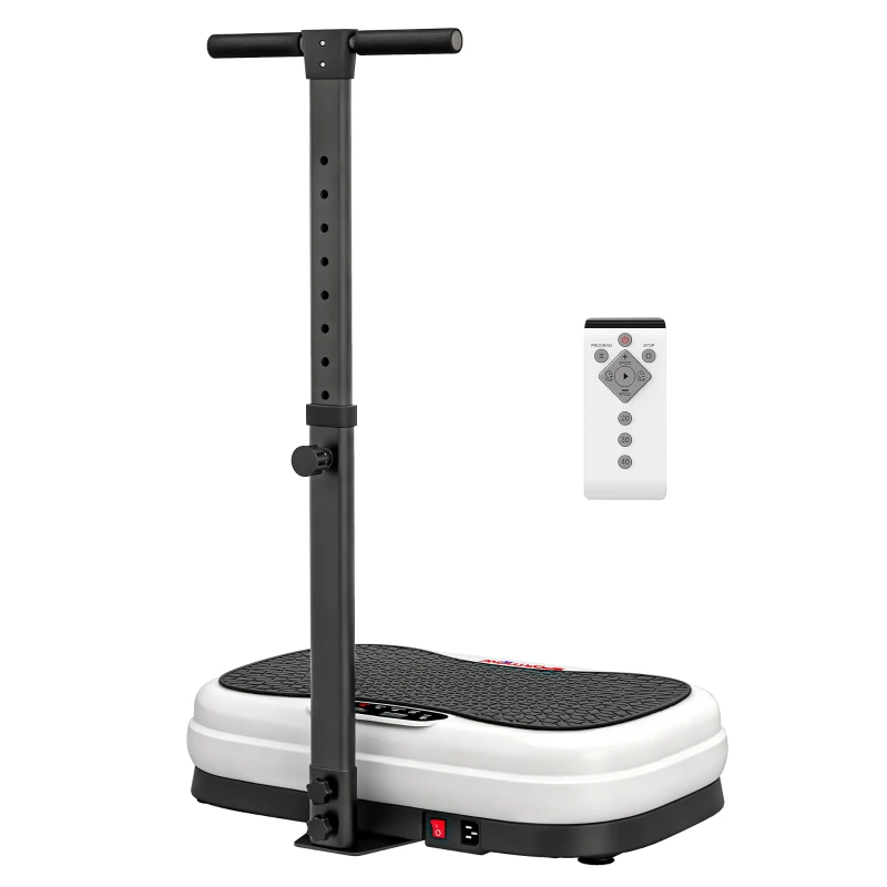 SPORTNOW Vibration Plate, with Adjustable/Removable Handle, Preset Modes, 50 Speeds