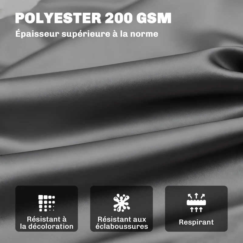 Outsunny Coussin de banc matelas assise dossier pour banc de jardin coussin balancelle canapé 3 places grand confort 100 x 98 x 8 cm gris