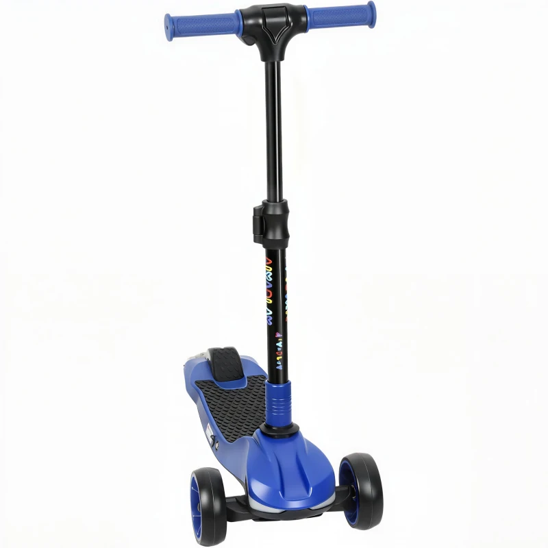 AIYAPLAY Three-Wheel Foldable Electric Scooter for Kids Aged 6-10 Years, Blue
